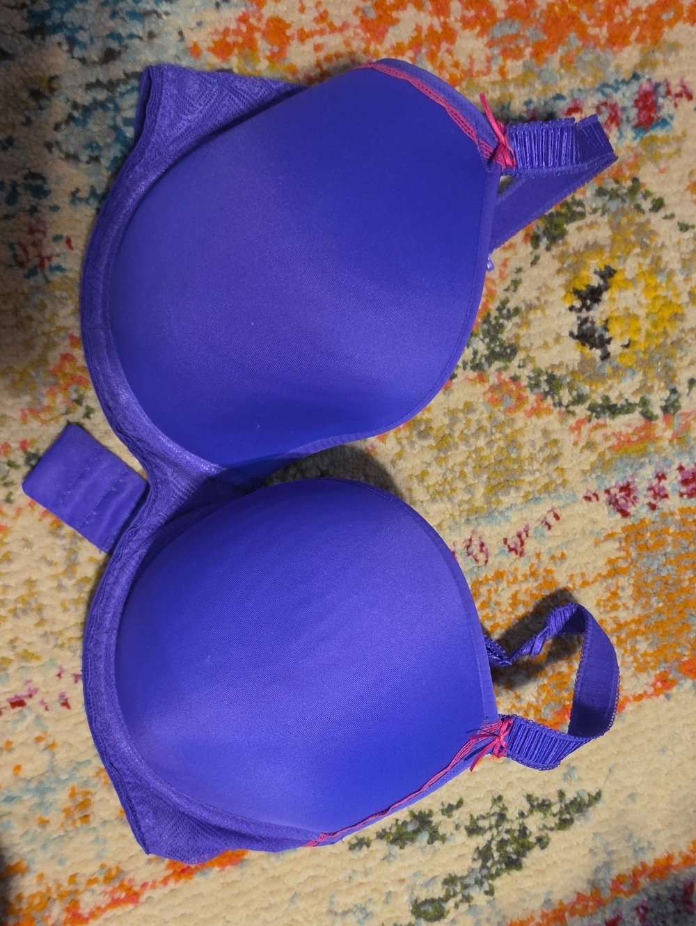 Freya Purple Bra with Pink Accent